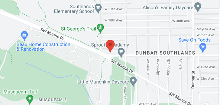map of 4063 W 41ST AVENUE